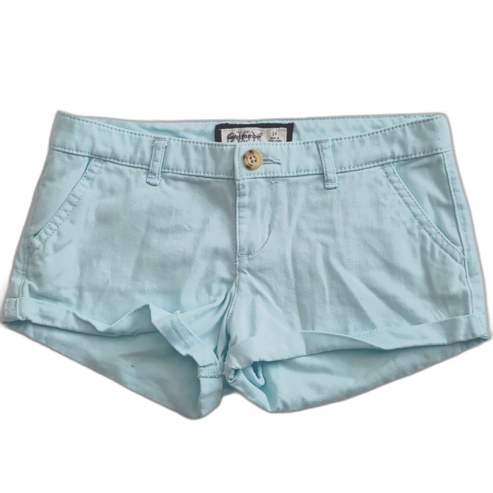abercrombie kids Light Blue Cotton Shorts